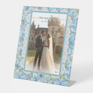 Signe De Table Hibiscus & dentelle TURQUOISE