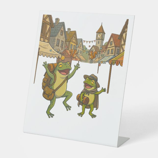 Signe De Table histoire courte des grenouilles d'aventure (Recto)
