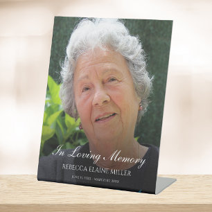 Signe De Table Hommage aux photos commémoratives ou funéraires