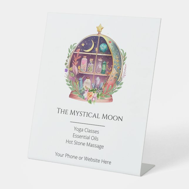 Signe De Table Huiles Magiques Essentielles Apothécaire Yoga Crys (Recto)