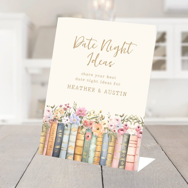 Signe De Table Idées de soirée en amoureux (Date Night Ideas Pedestal Sign
)