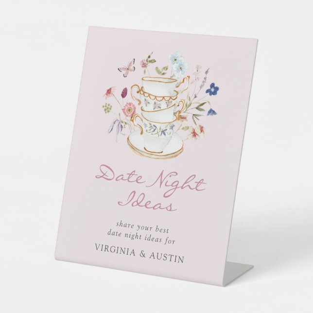 Signe De Table Idées de soirée en rose pour un rendez-vous (Recto)
