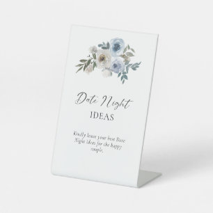 Signe De Table Idées nocturnes Signal Dusty Blue Mariage Floral