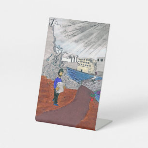 Signe De Table Illustration couleur des gens qui construisent un 