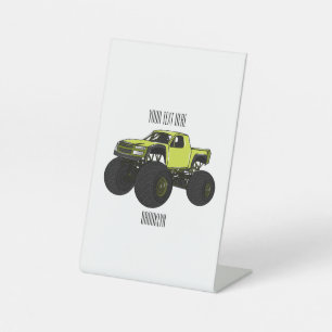 Signe De Table Illustration de camion monstre