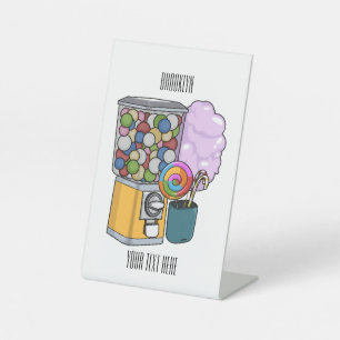 Signe De Table Illustration de dessin de bonbon