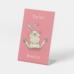 Signe De Table Illustration de dessin de lapin lapin mou