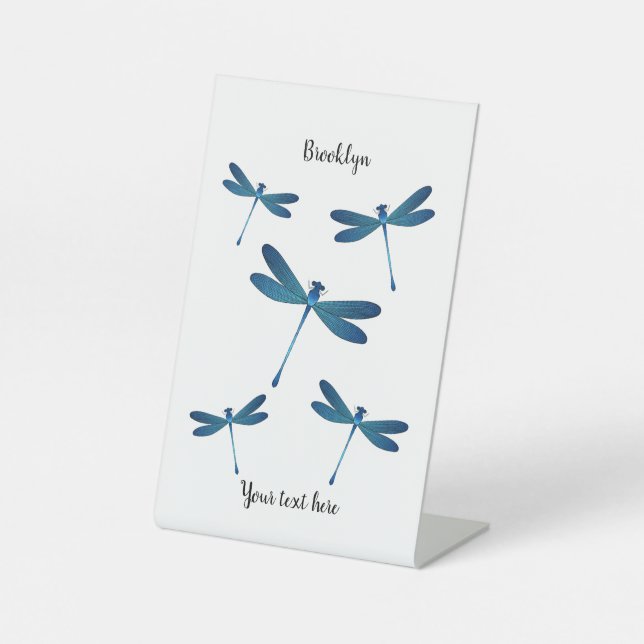 Signe De Table Illustration de dragonfly (Recto)