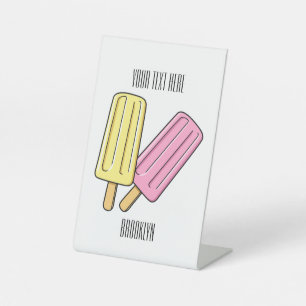 Signe De Table Illustration de Ice pop
