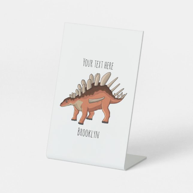 Signe De Table Illustration de Kentrosaurus (Recto)