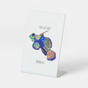 Signe De Table Illustration de Mandarinfish