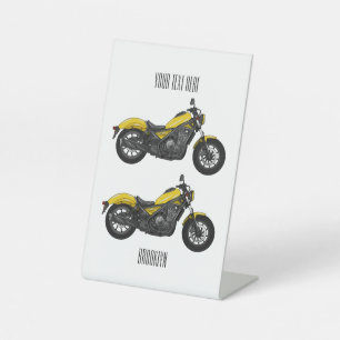 Signe De Table Illustration de moto Cruiser
