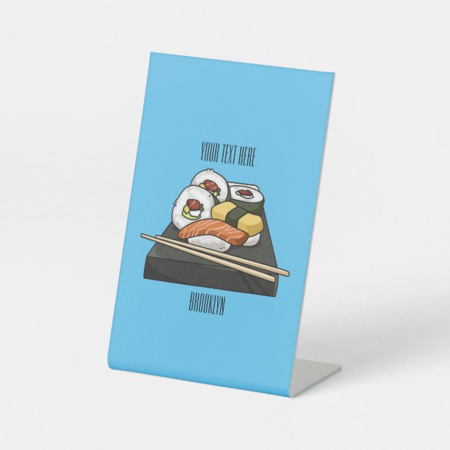 Signe De Table Illustration de sushi (Recto)