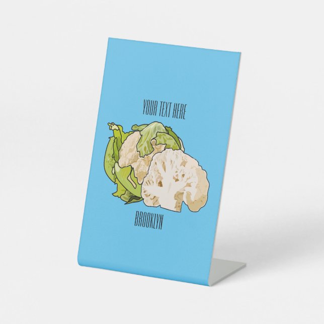 Signe De Table Illustration du chou-fleur (Recto)