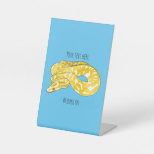 Signe De Table Illustration du serpent python birman