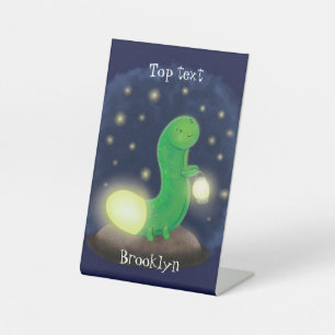 Signe De Table Illustration du ver vert mou