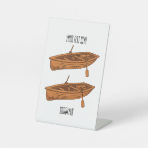 Signe De Table Illustration d'un bateau à roues