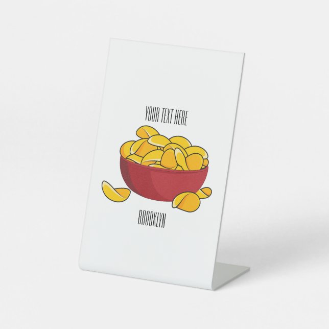 Signe De Table Illustration d'une puce de pomme de terre (Recto)
