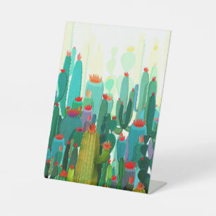 Signe De Table Impression Cactus   Beaucoup De Cactus