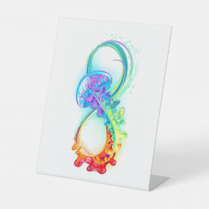 Signe De Table Infinity avec Rainbow Jellyfish