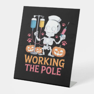 Signe De Table Infirmière d'Halloween Squelette drôle Plaisanteri