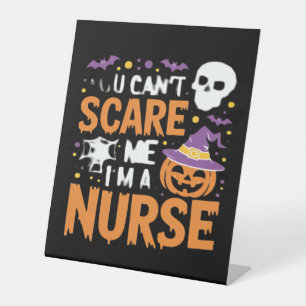 Signe De Table Infirmière Halloween sorcière drôle Nourriture ess