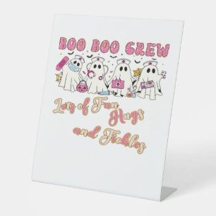 Signe De Table Infirmière Paediactric Amusement Halloween Design