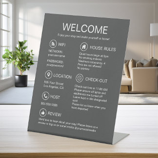 Signe De Table Informations pour les invités de location de vacan