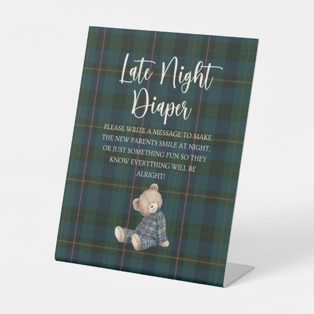 Signe De Table Inspired Baby Shower Diaper Game (Recto)