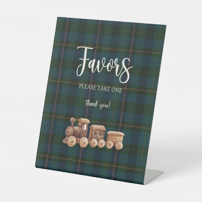 Signe De Table Inspired Baby Shower Favors Sign (Recto)