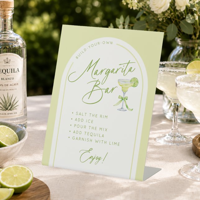 Signe De Table Instructions pour un bar à margaritas pour une fêt (Créateur téléchargé)