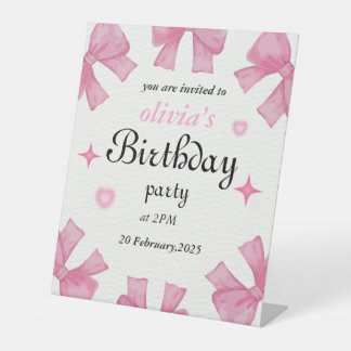 Signe De Table Invitation d'anniversaire - Faites votre fête