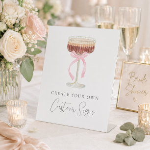 Signe De Table Invitation de Baby Shower de Mariée Tini Bit Close