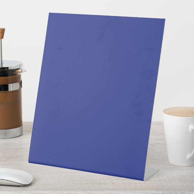 Signe De Table Invitation de mariage minimal audacieuse en bleu p (In SItu)