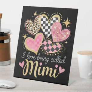 Signe De Table J'adore être appelé Mimi Grand-mère Fête des mères