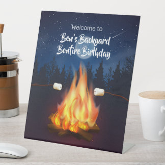 Signe De Table Jardin Bonfire Cookout Anniversaire