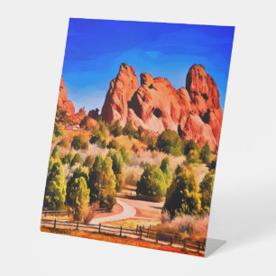 Signe De Table Jardin des dieux Colorado Springs
