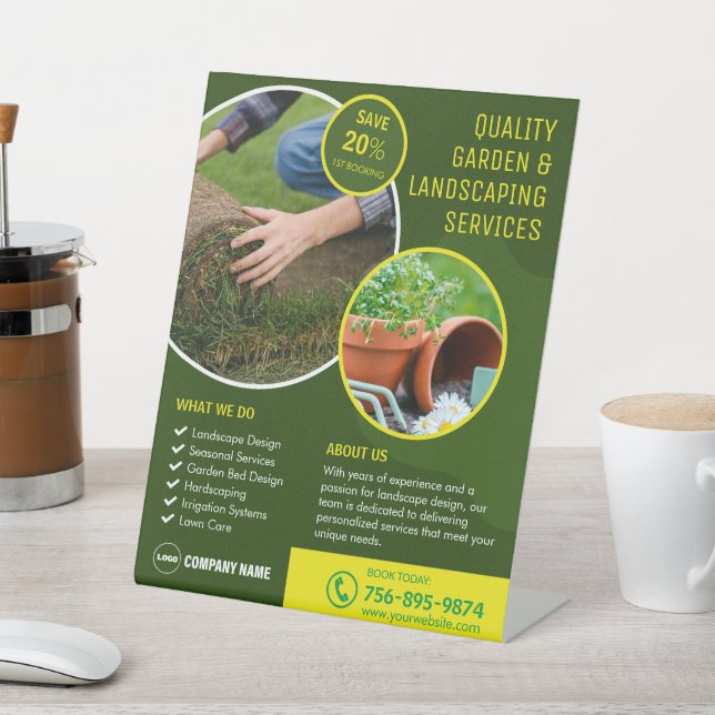 Signe De Table Jardin Et Paysage Services Sur Mesure (In SItu)