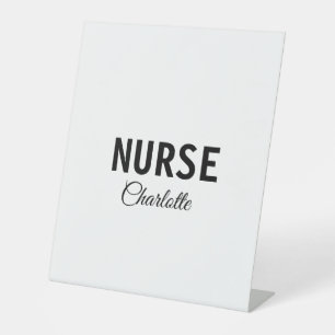 Signe De Table Je suis infirmière experte médical ajoutez votre n