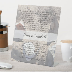 Signe De Table Je suis un Seashell - 10x12 Desk Stand v1.1