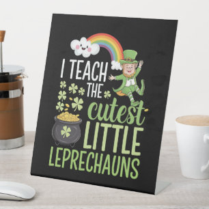 Signe De Table J'enseigne aux plus mignons petits leprechauns pro