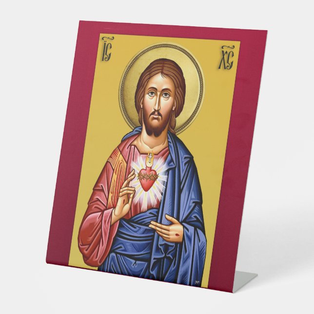 Signe De Table Jésus-Christ fils de Dieu nouveau (Recto)