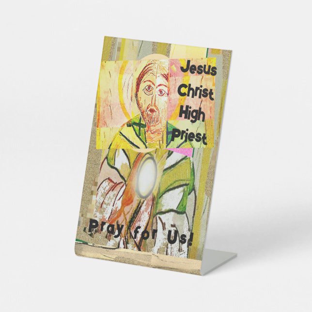 Signe De Table Jésus-Christ Grand Prêtre (Recto)