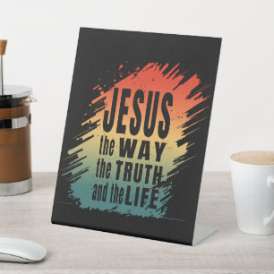 SIGNE DE TABLE JÉSUS LE CHEMIN LA VÉRITÉ ET LA VIE