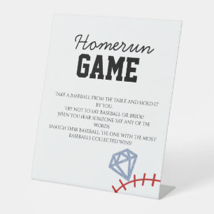 Signe De Table Jeu de Baby Shower Mariage Paillettes Baseball Spo