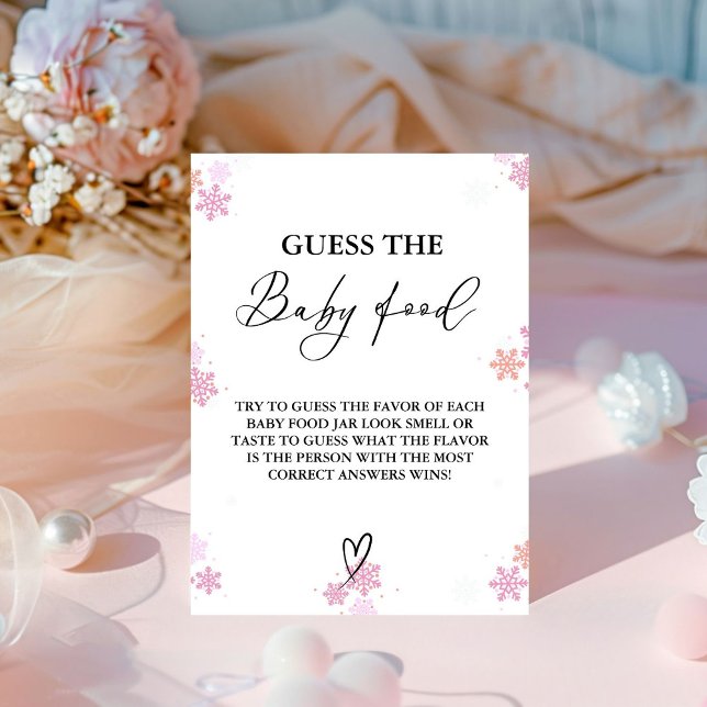 Signe De Table Jeu de devinette de nourriture pour bébé Shower d' (Créateur téléchargé)