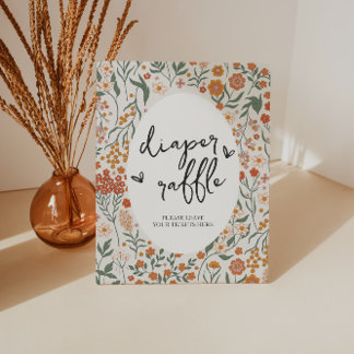 Signe De Table Jeu de raffe fleur sauvage