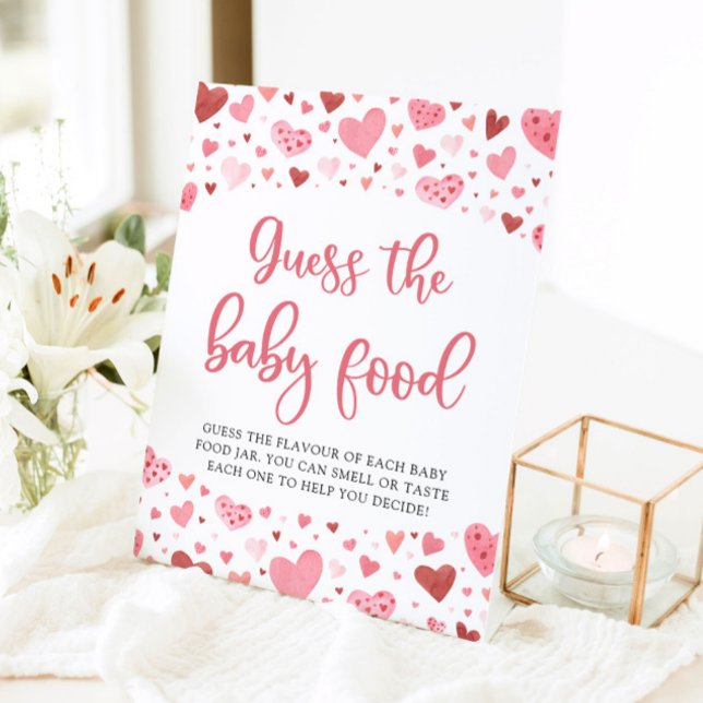 Signe De Table Jeux de devinette de bébé pour la fête prénatale d (Créateur téléchargé)