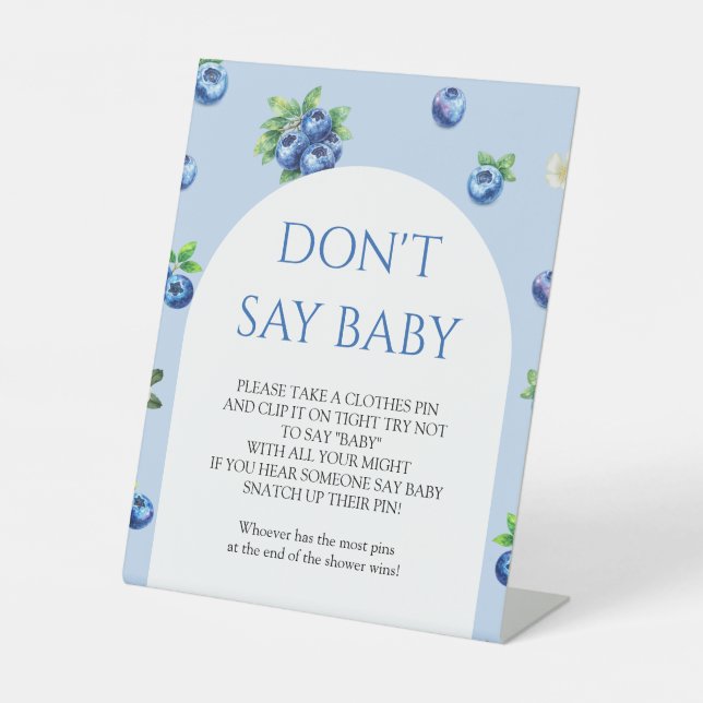 Signe De Table Jeux d'épingles à linge pour Baby Shower sur le th (Recto)