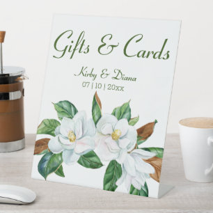 Signe De Table Joli Magnolia Bouquet Mariage Cadeaux & Cartes